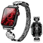 Luxury Womens Bracelet Wrist Watches Strap for Apple Watch Series 9 8 7 6 5 4 SE