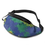 XCNGG Sac de Taille en Cours d'exécution Sac de Taille de Loisirs Sac de Taille Sac de Taille de Mode Watercolor Camo Waist Pack Bag for Men Women,Casual Running Belt Bags Hip Bum Bag with Adjustable