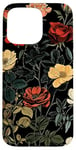 Coque pour iPhone 15 Pro Max Vintage Botanique Rose Fleur Fille Mignon Floral Plant Mom