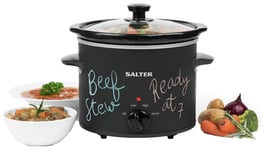 Salter Chalkboard 3.5L Slow Cooker - Black