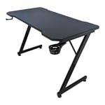 Subsonic - Bureau Gaming Ergonomique Finition Carbone, Bureau Gamer Avec Tapis De Souris Intégral Pour Pc Gaming