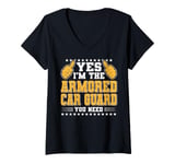 Womens Retro Profession I'm The Armored Car Guard V-Neck T-Shirt