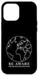 Coque pour iPhone 12 Pro Max Contours de la carte du monde Protection de la nature