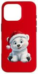 Coque pour iPhone 16 Pro Holiday Polar Bear