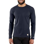 Carhartt Men's Carhartt Force Midweight Classic Thermal Base Layer Long Sleeve Shirt Top, Navy, Large Tall