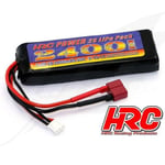 [FR] Batteria - LiPo 2S - 7.4V 2400mAh 50C No Case RC Car Micro - Ultra T Connet