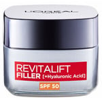 Soins visage L’Oréal Paris  REVITALIFT FILLER ácido hialurónico crema día SPF50 50 ml