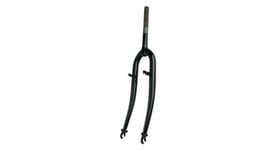 Fourche vtt 26  acier noire filetee 1  v brake a tasseaux