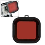 Polar Pro Aqua Cube Snap-on Filtre de logement de plongé e pour GoPro HERO4 / 3 (Rouge)