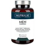 TESTOPLUS Homme Puissant - Performance Energie Resistance - Complexe Homme Extra Fort - Fort Dosage de Maca, Tribulus Terrestris, L'Arginina, Ginseng, Ginkgo Biloba | 90 Gélules NUTRALIE