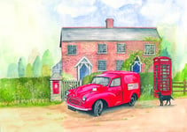 Post Office Van & Telephone Box by Sue Podbery 1000 Piece Jigsaw 690mm x 480mm