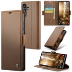 Samsung Galaxy S24 Fe      Pu Wallet Case    [Brown]