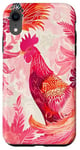 Coque pour iPhone XR Rose Art Déco Ethnique Peleas De Gallos Cockfighter Game Fowl