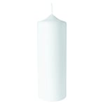 Rayher Bougie Pilier, Blanc, 1 PCE., 15cm, 6cm ø, 100% Paraffine, Label qualité supérieure RAL Bougie, à Personnaliser, décoration, Communion, Confirmation, mariage-3140200