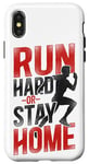 iPhone X/XS Running Runner Half Marathon Vintage Run Hard Or Stay Home Case