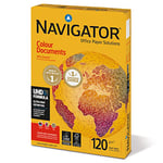 Nuco Navigator Colour Documents - A4 Colour Printer Paper - Multi-Purpose Printer Paper - Photocopier Paper - White - 120gsm - 250 Sheets