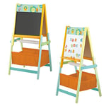 Tableau noir double face sur pied | Sevi | Jeux en bois Sevi. Jouets d'apprentissage éducatifs. Cadeau de Noël et d'anniversaire pour les enfants | 56x105x56cm Jeux et puzzles éducatifs | modèle83032