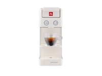 Illy Y3.3, Kapseldrevet Kaffemaskin, Kaffe Kapsyl, Hvit