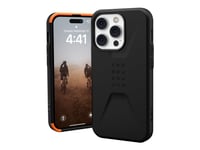 Uag Rugged Case For Iphone 14 Pro [6.1-In] - Civilian Black - Baksidesskydd För Mobiltelefon - Robust - Svart - 6.1" - För Apple Iphone 14 Pro