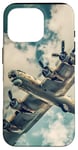 Coque pour iPhone 16 Pro Design aéronautique vintage du bombardier B-17 Flying Fortress de la Seconde Guerre mondiale