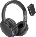 Casque Pour Tv - Casque Sans Fil Pour Tv Bkm400 Avec Émetteur Bluetooth Usb, Portée 50M, Plug & Play, Son Clair, Léger Et Confortable, Jusqu'À 20 Heures D'Autonomie De Batterie[CAS312708]