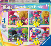 Ravensburger 3175 Trolls 3 Movie Band Together-4 in a Box 12, 16, 20, 24 Piece