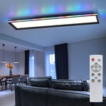 Plafonnier Lampe De Chambre Avec Variateur Télécommande RGB LED H 6 Cm