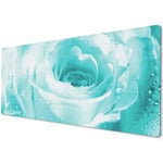 60 x 30cm Extra Large XL Desk Mouse Pad Mat Gaming Blue Rose Rain Drops Nature