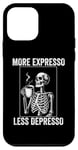 Coque pour iPhone 12 mini Plus d'expresso Moins de Depresso Funny Coffee Expresso Lover