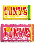 Tony’s Chocolonely CHOCOCHIP ALMOND HONEY ,MILK CARAMEL BISCUIT Bar (EACH 2 BAR)