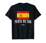 Porto do Son Spain | ES Flag, City - Bandera Ropa - T-Shirt