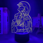 3D-yövalo 7 väriä vaihtuva led-kosketuslamppu Anime-LED-valo Fullmetal-alkemisti makuuhuoneen sisustukseen yövalo syntymäpäivälahja 3d-lamppu Edward Elric