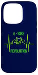 iPhone 14 Pro eBike Revolution Bicycle Electric Heartbeat Funny EKG Pulse Case