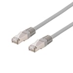 DELTACO – S/FTP Cat6 laitekaapeli, LSZH, 1,5m, harmaa (SFTP-611H)