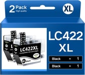 Lc422Xl Cartouche Compatible Avec Brother Lc422 Xl Lc422Xl Pour Mfc-J5340Dw Mfc-J5345Dw Mfc-J5740Dw Mfc-J6540Dw Mfc-J6940Dw (2 Noirs)