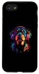 iPhone SE (2020) / 7 / 8 Artistic Colorful Rottweiler Music Headphones Dog Case