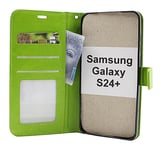 Crazy Horse Wallet Samsung Galaxy S24 Plus 5G (SM-S926B/DS) (Grön)