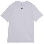 Nike Femme Nsw Essntl Tee Bf Lbr Sweatshirt, White/Black, L EU