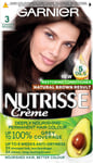 Garnier Nutrisse Permanent Hair Dye, Natural-looking, hair colour result, For 3