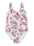 Roxy Fille Happy Tropical RG One Piece Maillot De Bain Une Pièce, Bright White Happy Tropical RG, 8 Ans EU