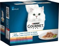 Purina Gourmet Perle Kattmat Collection Minifiléer I Sås (12 X 85 G)