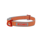 Siccaro Ställbart halsband Sealines Orange/Silver 51-66 cm