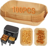 BYKITCHEN 100Pcs Air Fryer Liners for Ninja Dual, Air Fryer AF300UK AF400UK Acce