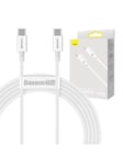 Baseus Superior Series Cable USB-C to USB-C 100W 2m (white)