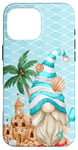 Coque pour iPhone 16 Pro Max Beach Gnome With Sand Castle For Women And Men Cute Vacation