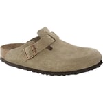 Birkenstock Mens Boston Bs Regular Fit 560771 Taupe material_Suede - Size EU 38