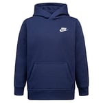 Nike Club Fleece PO Hoodie, U90 - Navy, 6-7 Ans