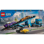 LEGO Biltransport med sportbilar