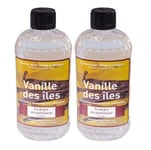 2 PARFUM INTERIEUR VANILLE POUR LAMPE DIFFUSEUR 0.5L huiles essentielles