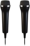 2X Microphone Usb Universel Pour Karaoke Et Enregistrement De Son (Wii, Ps3, Ps4, Xboxone, Pc) Comme Guitar Hero, Rock Star, 2,95M De Câble - Noir